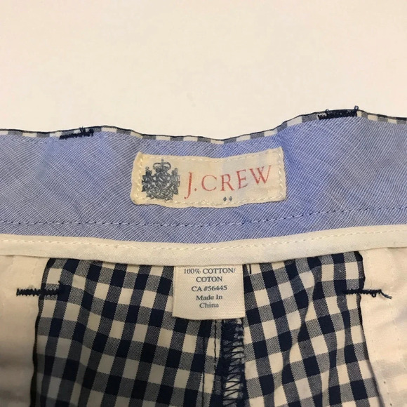 Men’s J. Crew Blue/White Checkered Shorts Sz 30 - Picture 3 of 4